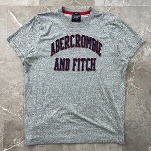 Vintage Abercrombie Fitch Graphic Tee Mens XL Muscle Embroidered y2k Spell Out